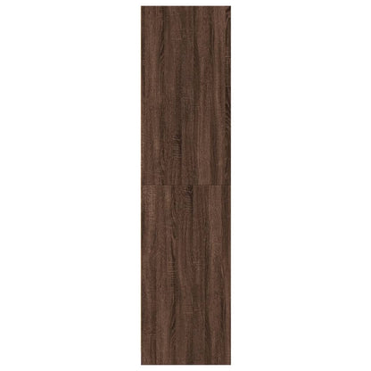 Kleiderschrank Braun Eichen-Optik 50x50x200 cm Holzwerkstoff