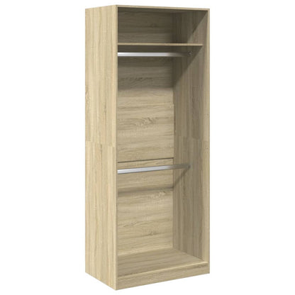 Kleiderschrank Sonoma-Eiche 80x50x200 cm Holzwerkstoff