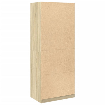 Kleiderschrank Sonoma-Eiche 80x50x200 cm Holzwerkstoff