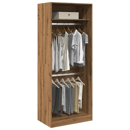 Kleiderschrank Artisan-Eiche 80x50x200 cm Holzwerkstoff