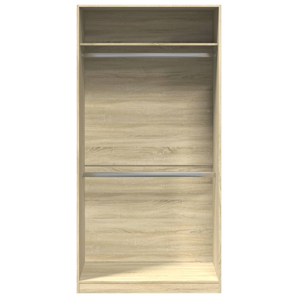 Kleiderschrank Sonoma-Eiche 100x50x200 cm Holzwerkstoff