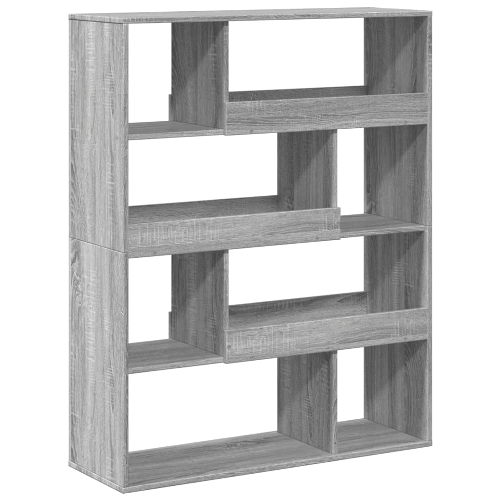 Bücherregal Grau Sonoma 100x33x125,5 cm Holzwerkstoff