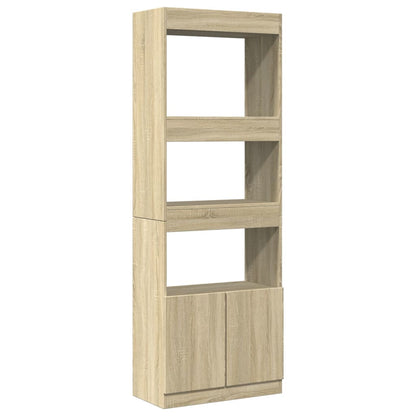 Highboard 63x33x180 cm Sonoma-Eiche Holzwerkstoff