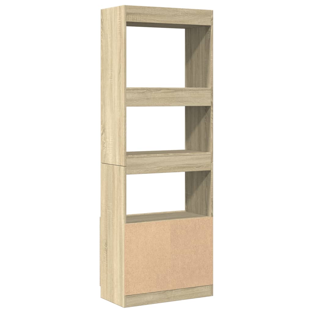 Highboard 63x33x180 cm Sonoma-Eiche Holzwerkstoff