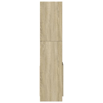 Highboard Sonoma-Eiche 92x33x140 cm Holzwerkstoff