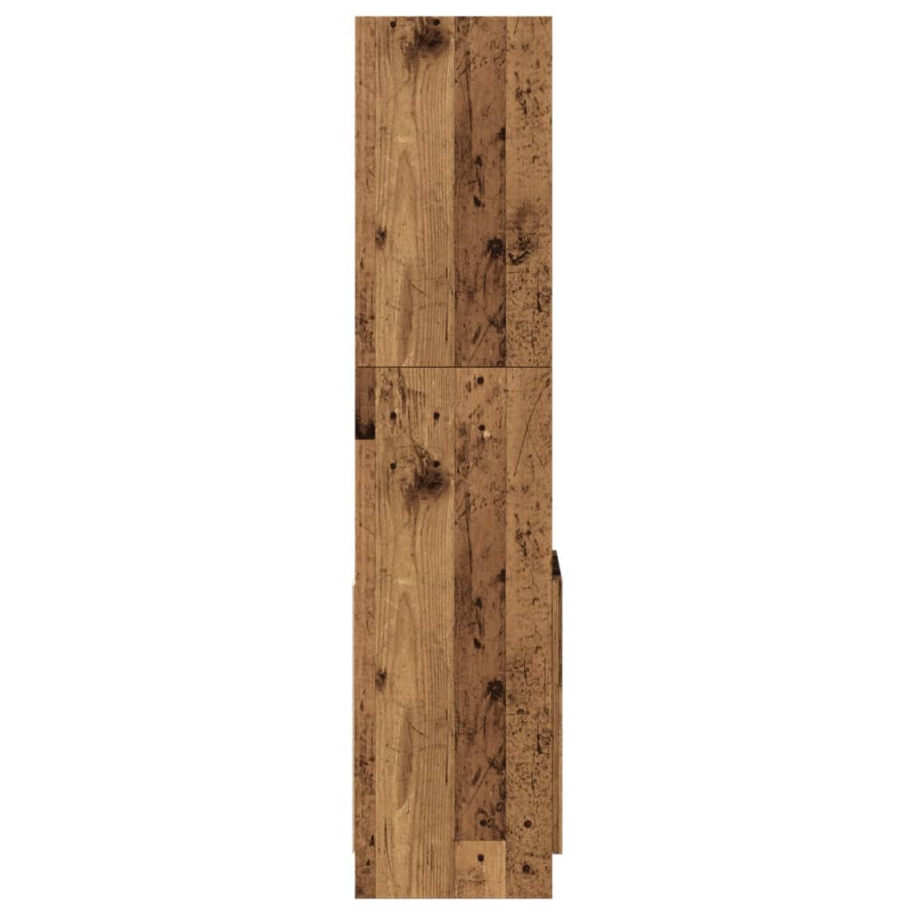 Highboard Altholz-Optik 92x33x140 cm Holzwerkstoff