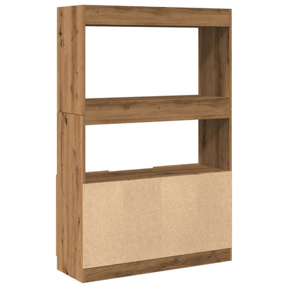 Highboard Artisan-Eiche 92x33x140 cm Holzwerkstoff