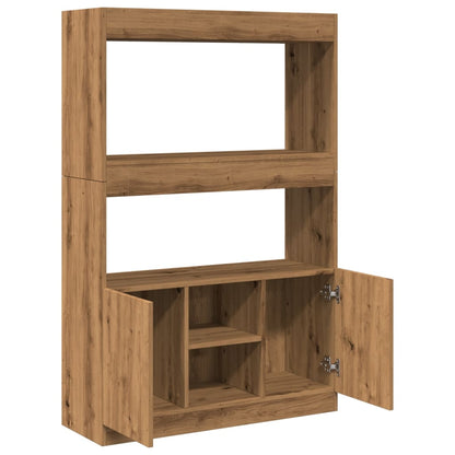 Highboard Artisan-Eiche 92x33x140 cm Holzwerkstoff