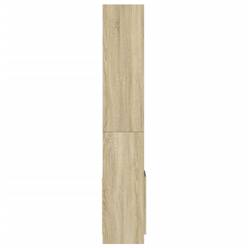 Highboard Sonoma-Eiche 92x33x180 cm Holzwerkstoff