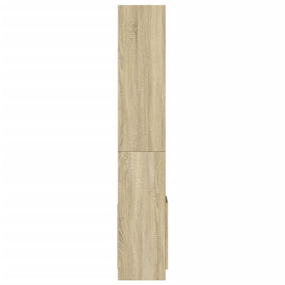 Highboard Sonoma-Eiche 92x33x180 cm Holzwerkstoff