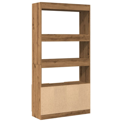 Highboard Artisan-Eiche 92x33x180 cm Holzwerkstoff