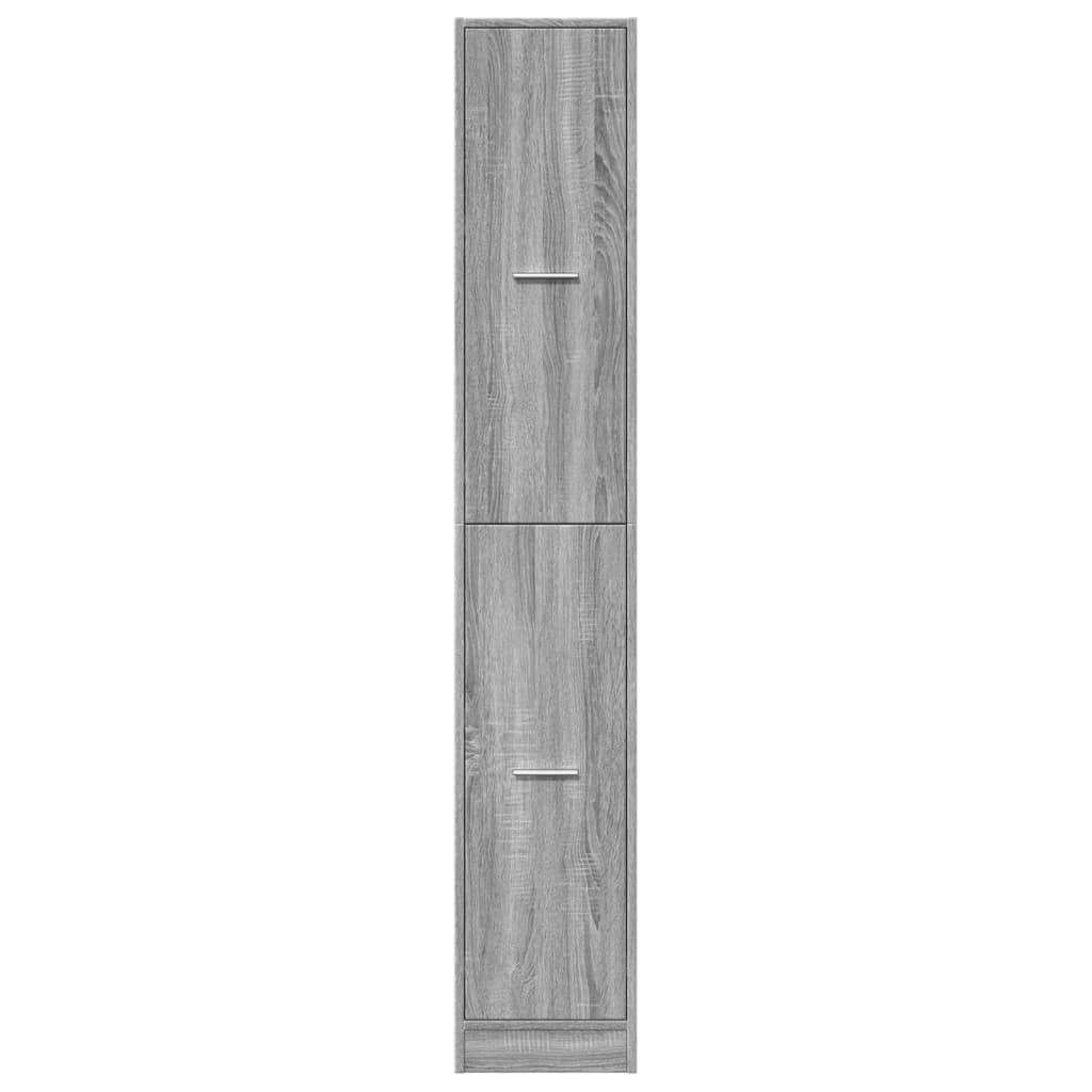 Apothekerschrank Grau Sonoma 30x41x174,5 cm Holzwerkstoff