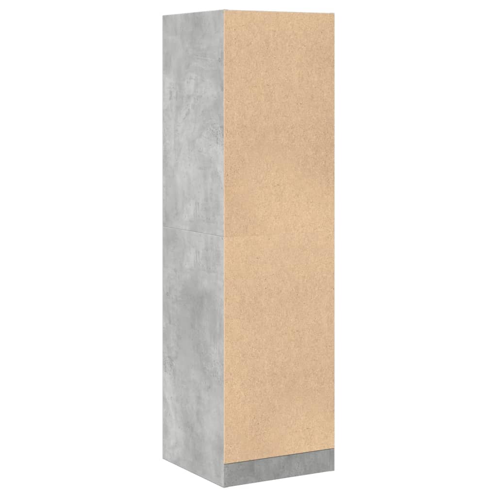 Apothekerschrank Betongrau 40x41x144,5 cm Holzwerkstoff