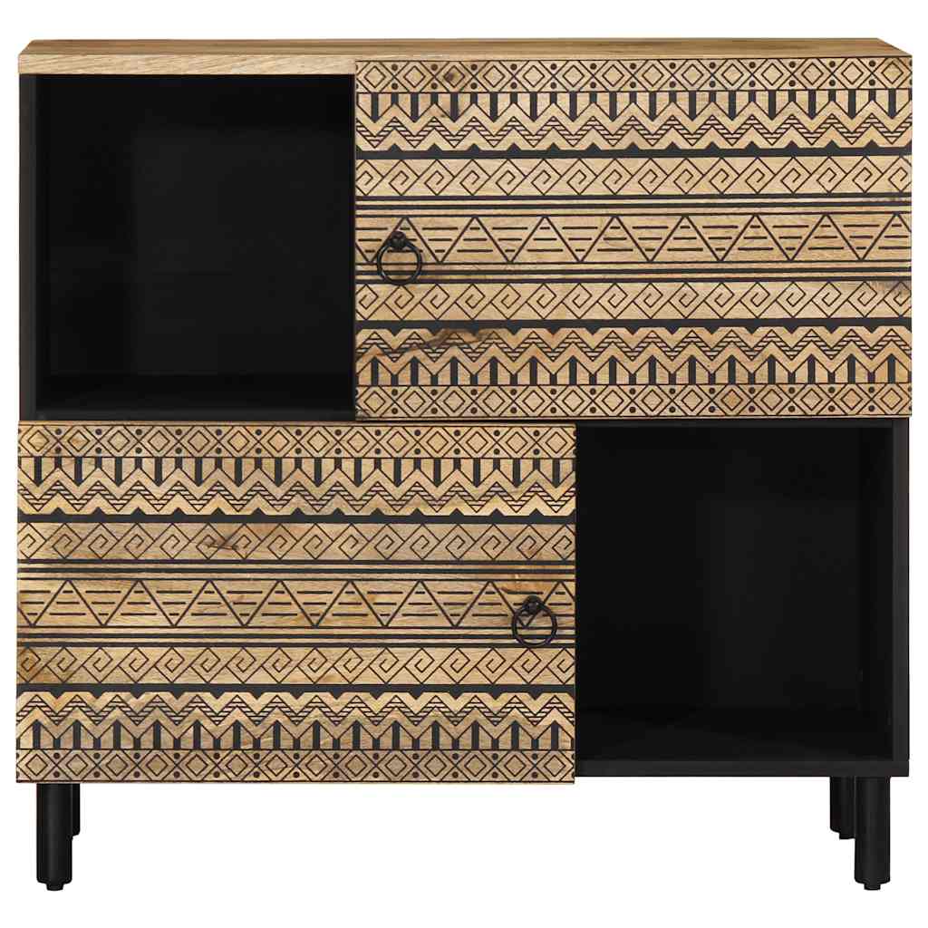 Sideboard 80x33,5x75 cm Raues Mangoholz