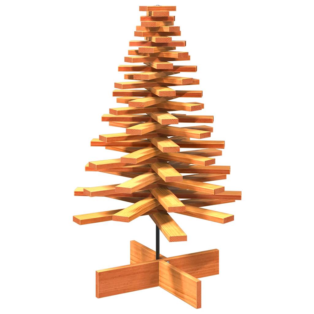 Weihnachtsbaum zum Schmücken Wachsbraun 100cm Massivholz Kiefer