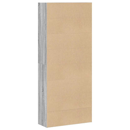 Bücherregal Grau Sonoma 80x30x189 cm Holzwerkstoff