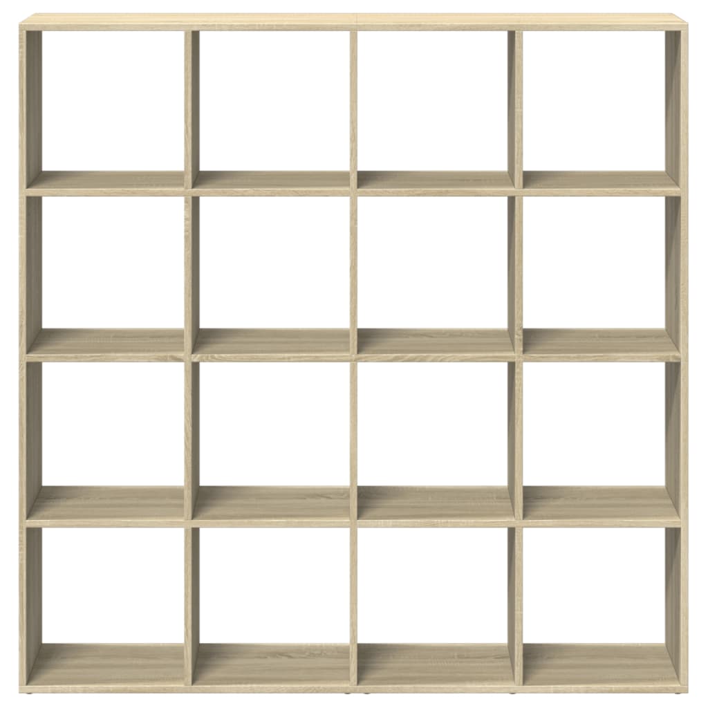 Bücherregal Sonoma-Eiche 137,5x29x137,5 cm Holzwerkstoff