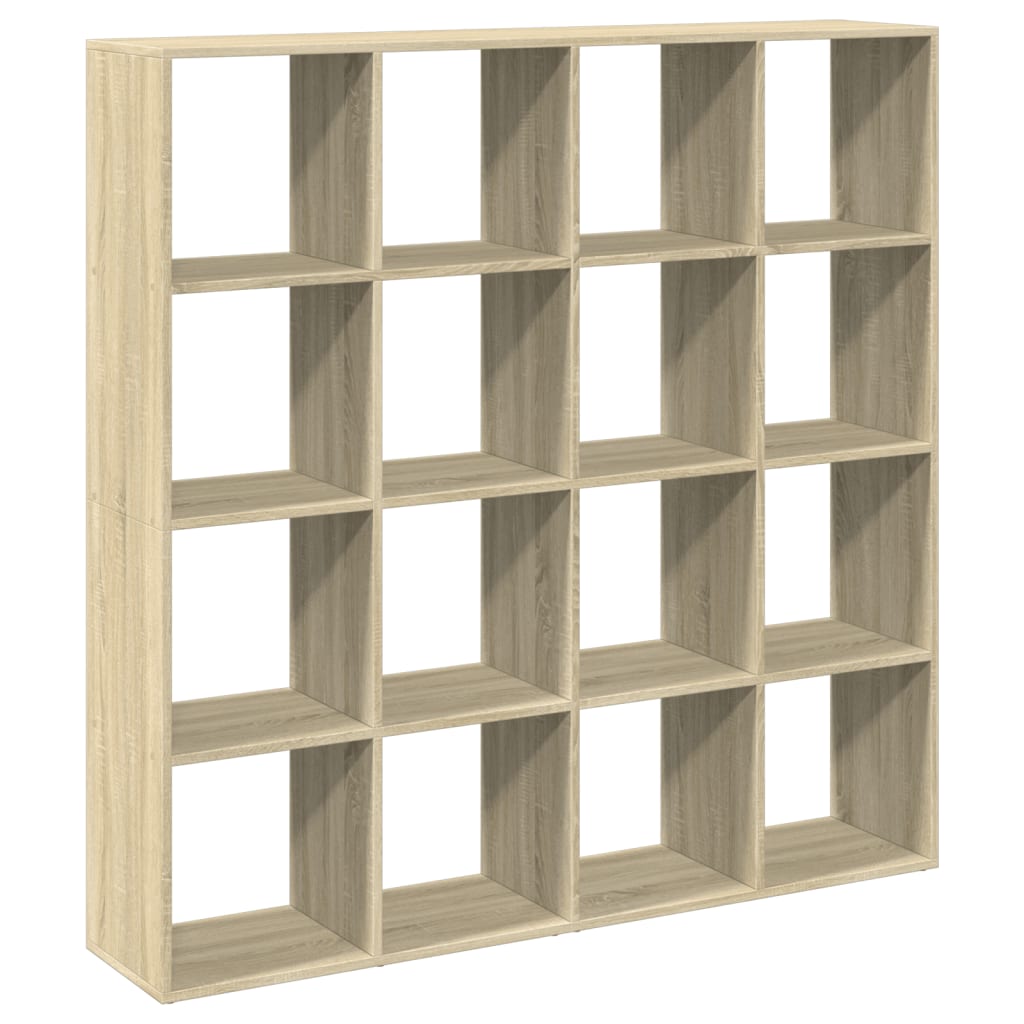 Bücherregal Sonoma-Eiche 137,5x29x137,5 cm Holzwerkstoff