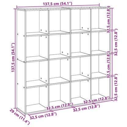 Bücherregal Artisan-Eiche 102x29x143 cm Holzwerkstoff