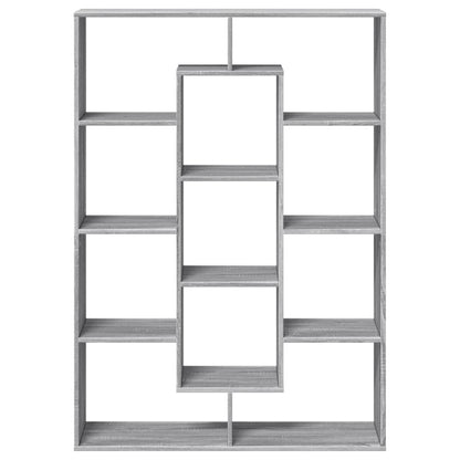 Bücherregal Grau Sonoma 102x29x143 cm Holzwerkstoff