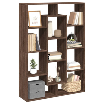 Bücherregal Braun Eichen-Optik 102x29x143 cm Holzwerkstoff