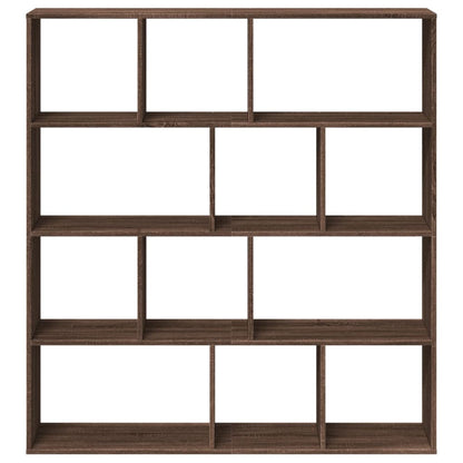 Bücherregal Braun Eichen-Optik 132x29x141,5 cm Holzwerkstoff