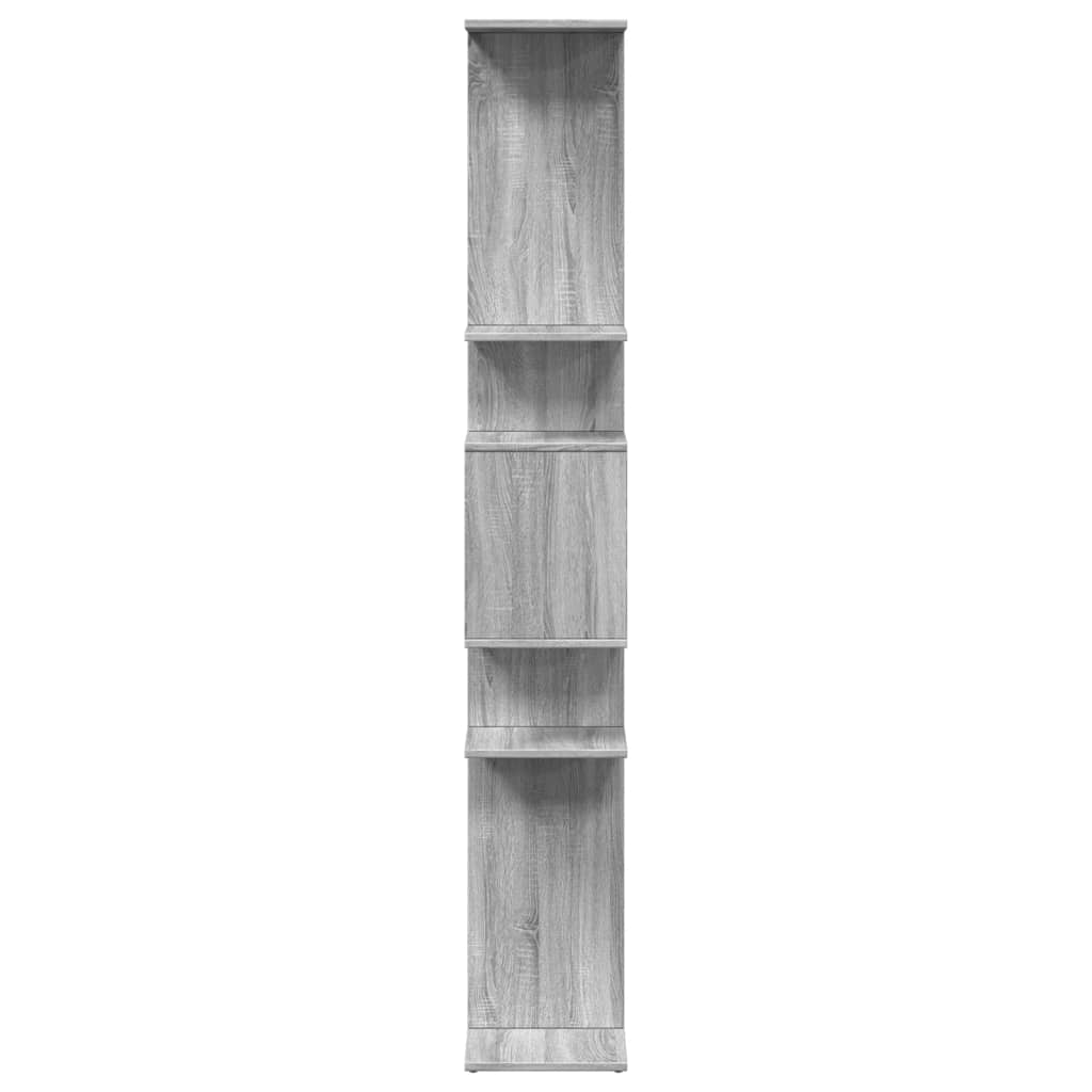 Bücherregal Grau Sonoma 92x29x188 cm Holzwerkstoff