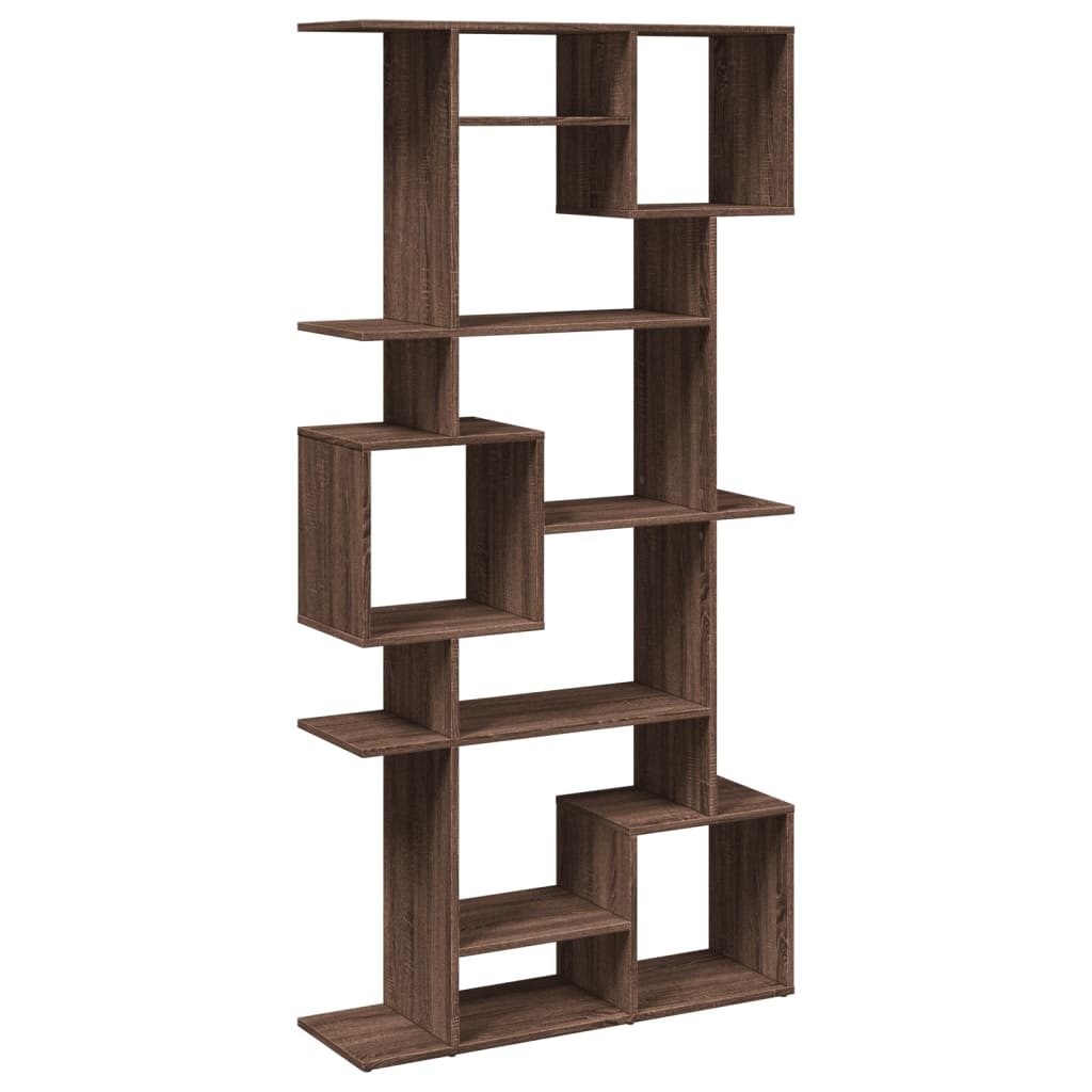 Bücherregal Braun Eichen-Optik 92x29x188 cm Holzwerkstoff