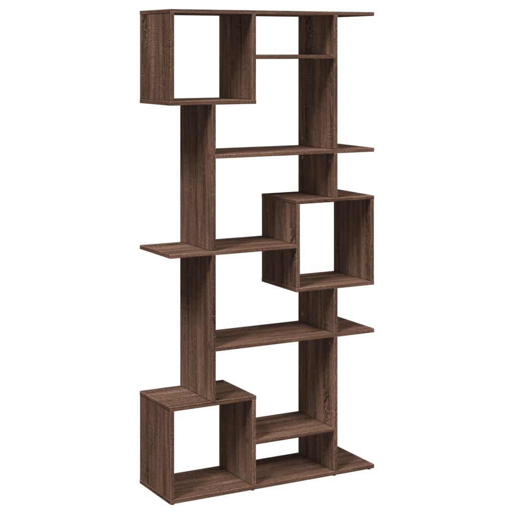 Bücherregal Braun Eichen-Optik 92x29x188 cm Holzwerkstoff