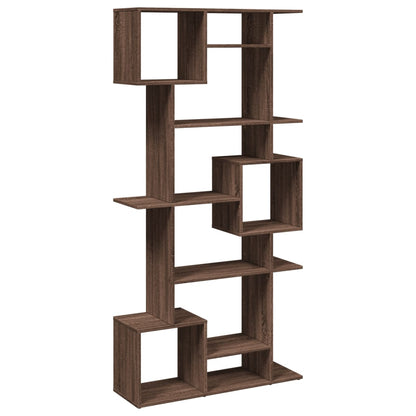 Bücherregal Braun Eichen-Optik 92x29x188 cm Holzwerkstoff