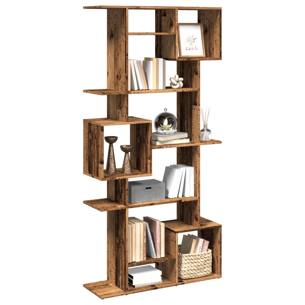 Bücherregal Altholz-Optik 92x29x188 cm Holzwerkstoff