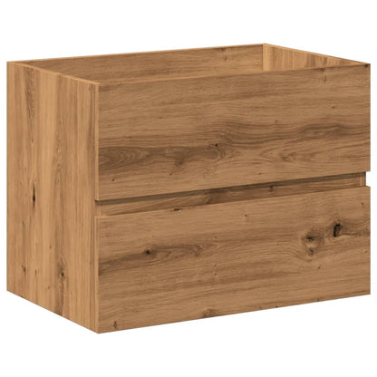 Waschbeckenschrank mit Einbaubecken Artisan-Eiche 61x39,5x49 cm