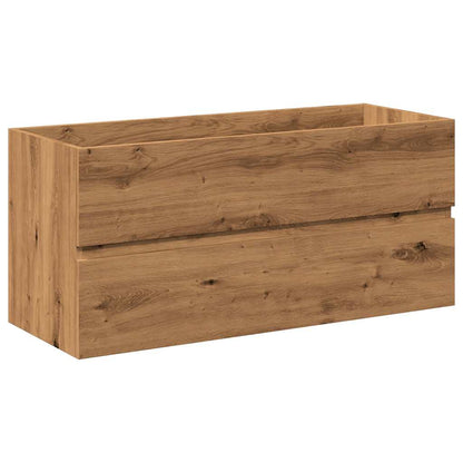 Waschbeckenschrank mit Einbaubecken Artisan-Eiche 101x39,5x49cm