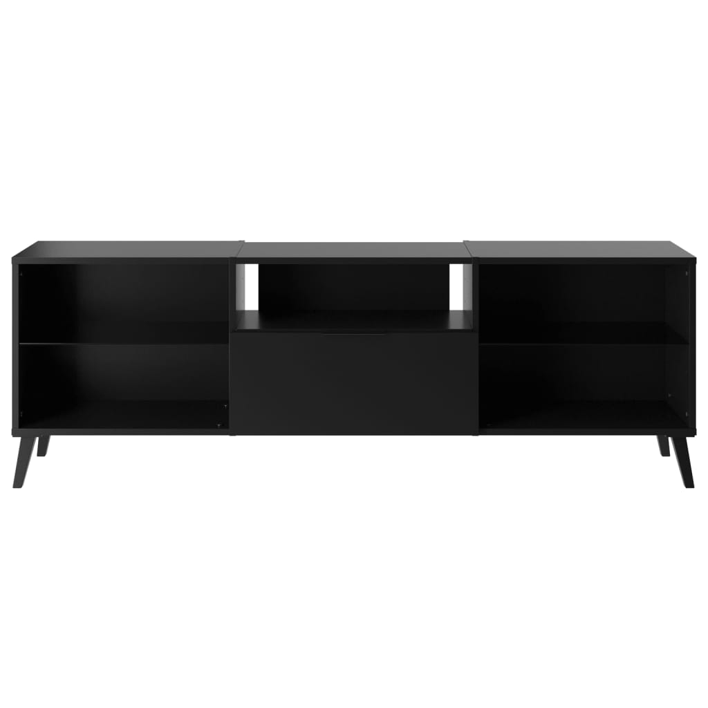 FMD TV cabinet 153.5x31.7x52 cm black
