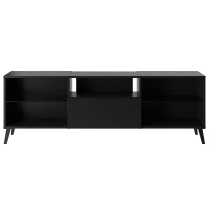 FMD TV cabinet 153.5x31.7x52 cm black