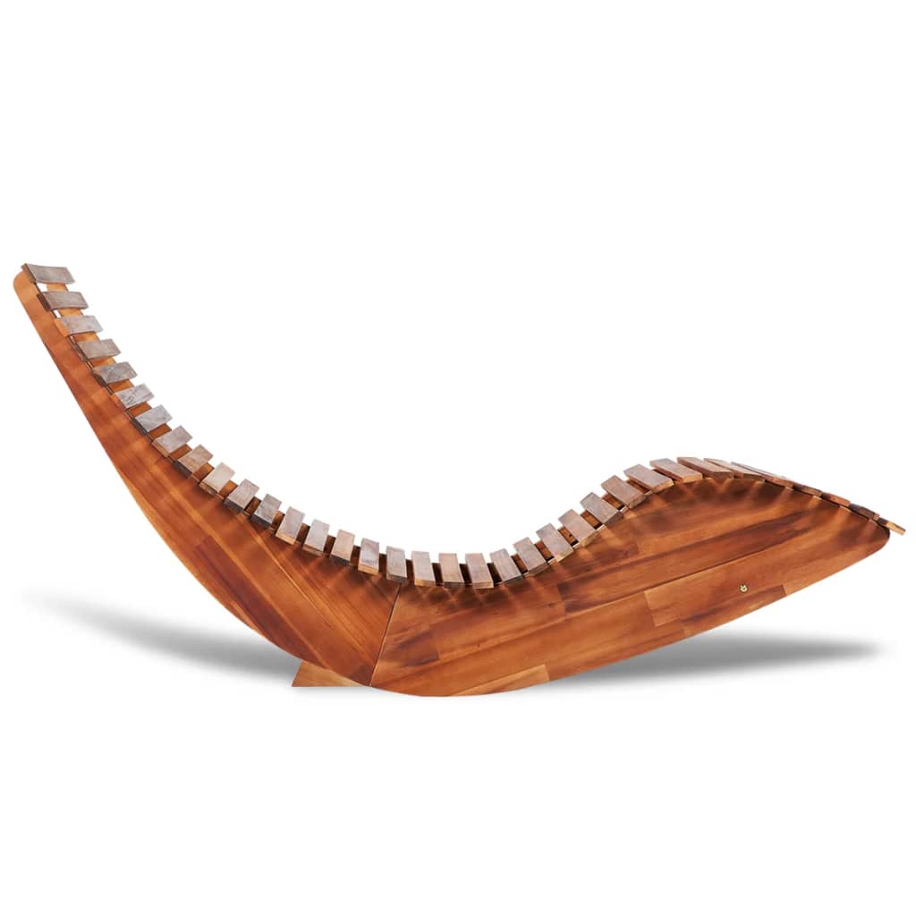 Rocking lounger acacia wood