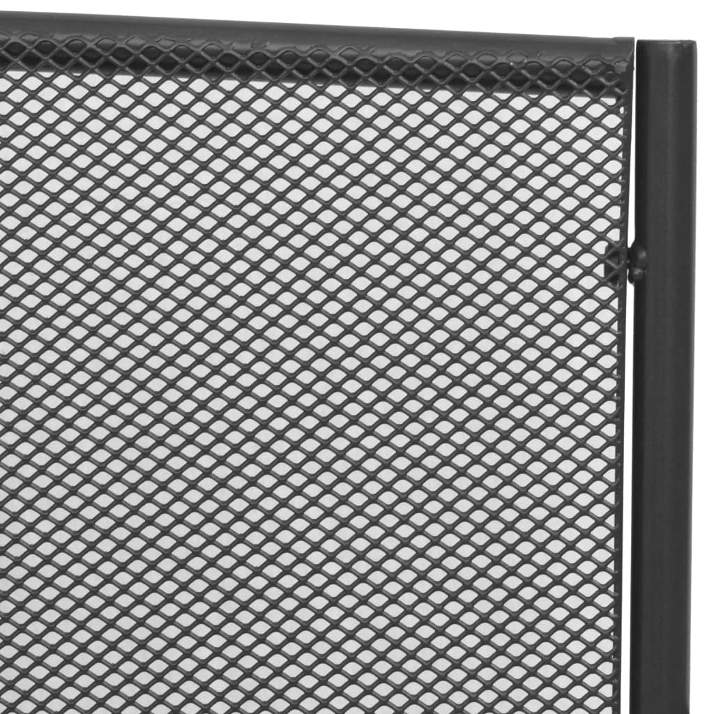 Garden bench 108 cm steel and wire mesh anthracite