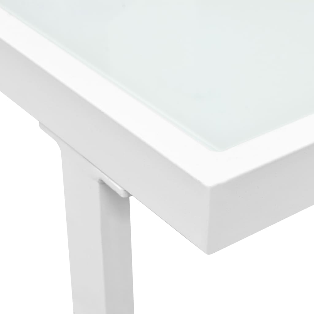 4-piece garden lounge set with cushions aluminum black