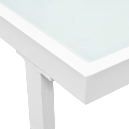 4-piece garden lounge set with cushions aluminum black