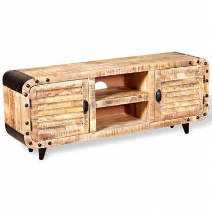 TV cabinet rough mango wood 120 x 30 x 50 cm