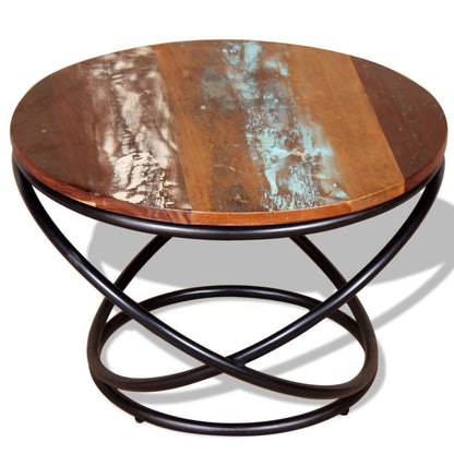 Coffee table solid old wood 60x60x40 cm