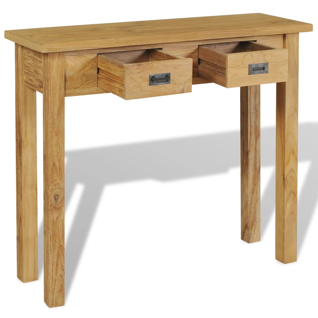 Konsolentisch Massivholz Teak 90x30x80 cm
