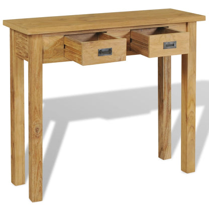 Konsolentisch Massivholz Teak 90x30x80 cm