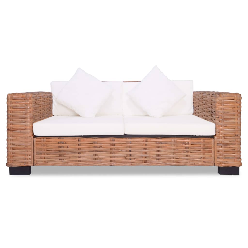 2 Seater Sofa Natural Rattan