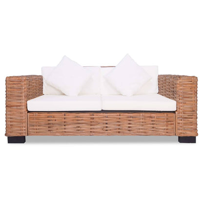 2 Seater Sofa Natural Rattan