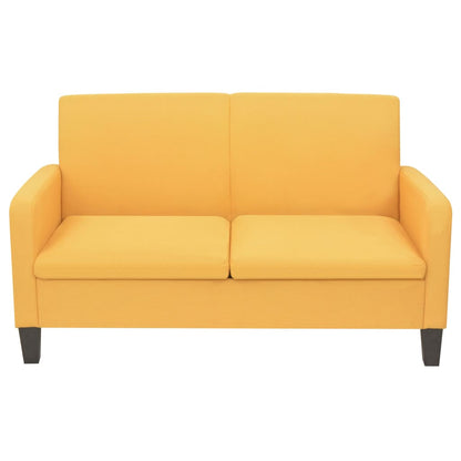 2-seater sofa 135 x 65 x76 cm yellow