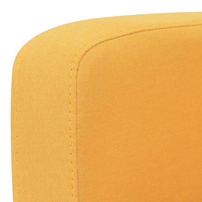 2-seater sofa 135 x 65 x76 cm yellow