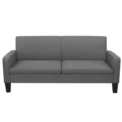 3-seater sofa 180 x 65 x 76 cm dark grey