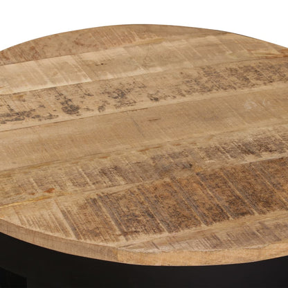 Coffee table rough solid mango wood 60x40 cm