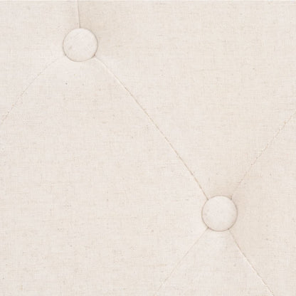 Sofa 3-Sitzer Stoff Cremeweiß